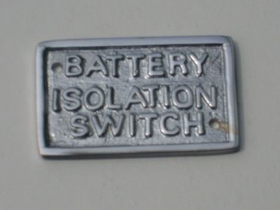 Chrome battery label