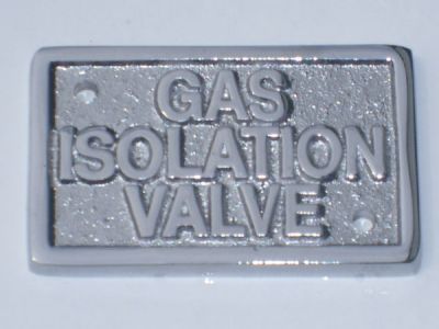 Chrome gas label